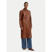 MAX&Co. Usnjeni plašč Doppia 2616471021200 Rjava Regular Fit