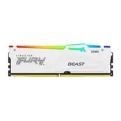 RAM DDR5 32GB 6000 FURY Beast White RGB EXPO, CL30, DIMM