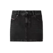 DIESEL Suknja DE-RON crni traper