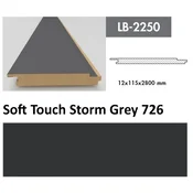 Profil Zidni MDF LB-2250 Soft Touch Storm Grey (726) 2800x115x12mm ( 026-033 )