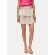 Vero Moda Mini krilo Luna 10309768 Bež Regular Fit