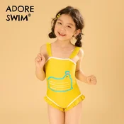 Adoreswim Jednodelni kupaci kostim za devojcice, Žuti