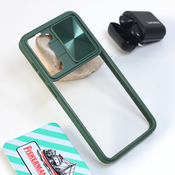 Maska za telefon CamShield za Samsung G990 Galaxy S21 FE tamnozelena