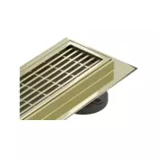 Mexen Flat 360° M33 rotacijski linijski odtok 100 cm, zlat - 1533100-40