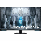 Monitor Samsung 109,2 cm (43,0) S43CG700NU 3840x2160 Gaming Tizen 144Hz VA 1ms 2xHDMI DisplayPort 2xUSB3.0 Zvočniki 2x10W  DCI-P3-95% FreeSync Premium Pro BT WiFi RJ45 HDR600 Odyssey NEO G7