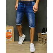Mens denim blue shorts
