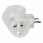 50663 SCHUKO/3 SCHUKO VTIČ 16A/230V MAX.3680W TRANS. LE050663