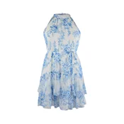 Trendyol Curve Poletna obleka modra/svetlo modra/bela