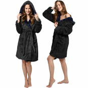 Ženski kopalni plašč Jordan Black Navy L