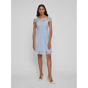 Vila Cocktail obleka Ulricana 14083836 Svetlo modra Regular Fit