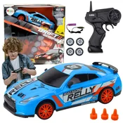 slomart LEAN TOYS Športni avto RC 1:24, modri, z zamenljivimi kolesi