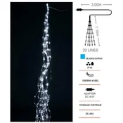 Vito LED božična žična veriga – 20 linij IP44 NATALE-7 hladna barva svetlobe