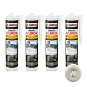 IsolBau Sanitarni silikon Manhattan Sanitär Silikon 4 x 300ml