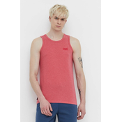 Pamucna majica Superdry za muškarce, boja: ružicasta