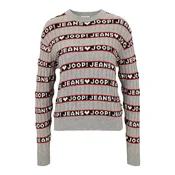 JOOP! Jeans Pulover Karen kremna/siva/rdeča/črna