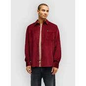 Quiksilver Smoke Trail Cord Shirt oxblood red