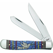 Case Cutlery Trapper Stained Glass Dove