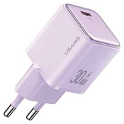USAMS USAMS OMREŽNI POLNILEC 1XUSB-C PD30W 3A ZA TELEFONE VIJOLIČEN, (21974844)
