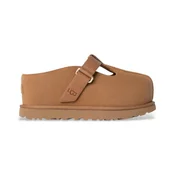 UGG za ženske. 1167550 Goldenstar Hi Clog usnjeni cokli rjave barve (41), Rjava, Ravna stran, Velcro, Priložnostno