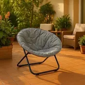 LEMON PLANET Baštenska stolica 80x80x76cm/ siva
