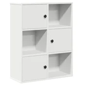 Vidaxl Knjižna omara bela 60x24x76,5 cm inženirski les