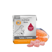 PLATINUM Hrana za pse Menu Turkey&Salmon, 375g