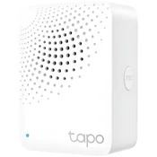 Tapo Smart IoT Hub with Chime, 2.4GHz Wi-Fi Networking, 868MHz for Devices, Plug-in, Remote Control with Tapo App, 90dB Adjustable Audio Alarm, 19 Ringtones, up to 64 Devices, Sleep Mode, Mute button, Device Sharing, Flame-Retardant