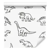 Fototapeta z dinozavri in živalmi za dnevno sobo in spalnico 50x1000 cm
