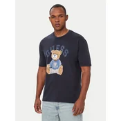 Guess Majica 182885 Modra Classic Fit