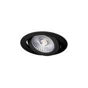 LED ugradna plafonska svetiljka LED/6W/230V 4000K precnik 8,5 cm crna