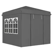 Homestar Paviljon Pop Up Gazebo 250x250x268 cm Temno siva