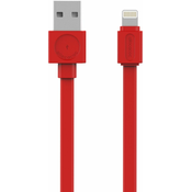ALLOCACOC DESIGNNEST Flat USB kabl za iPhone 10451RD/LGHTBC crveni