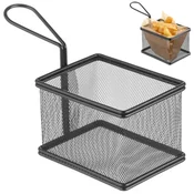 Hendi Košarica za serviranje ocvrtih prigrizkov, miniaturna z ročajem 125x100x85 mm - Hendi 425626