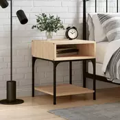 Vidaxl vidaXL Nočna omarica, hrast sonoma, 40x41x50 cm, material na osnovi lesa