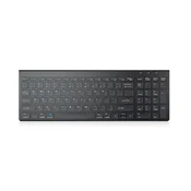 INF Brezžična tipkovnica Dual-Mode Bluetooth 5.0/3.0 z 2v1 sprejemnikom Black, (5000310573)