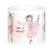 Brilagi - Univerzalni abažur BOBO E27 precnika 15 cm, beli/roze/sa motivom balerina