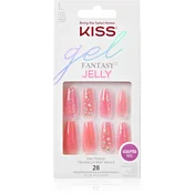 KISS Gel Fantasy Jelly umetni nohti 28 kos