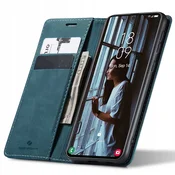 Spacecase SPACECASE CASE DENARNICA ZA SAMSUNG GALAXY S21 MODRA USNJENA, (21962944)