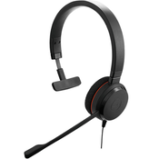 Jabra EVOLVE 20 MS Mono USB Headband Special Edition Noise cancelling, USB connector, with mute-button and volume control on the cord, with leatherette ear cushion, Microsoft optimized (4993-823-309)