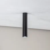 SOLLUX LIGHTING Stropna svetilka Tube v obliki valja, črna - Dnevna soba/jedilnica - Sodobni - Kovina