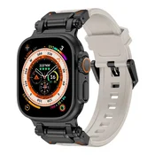 Silikonski pas Techsuit W064 za Apple Watch (42mm/44mm/45mm/46mm/49mm) - siv