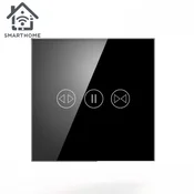 SmartHome Pametni prekidac za roletne i zavese, WiFi, Crni