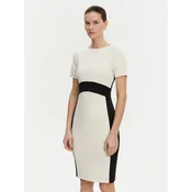 Calvin Klein Cocktail obleka K20K208161 Écru Slim Fit