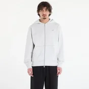 Mikina New Balance Athletics French Terry Full Zip Ash Heather XL