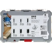 Bosch komplet premih rezkarjev 6 mm, 6-delni (2607017465)
