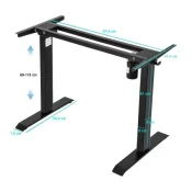 Timeless Tools Električni nastavljivi pisarniški nogi - ergonomska zasnova, višina 69-115 cm, nosilnost 80 kg, (5000347925)