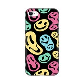 TELEMPIRE Silikonska maska za telefon iPhone 7/8/SE 2020/2022 Black Color Smiles šarena
