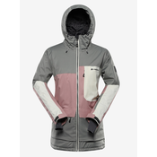 Womens ski jacket with PTX snow membrane ALPINE PRO GARGA shadow