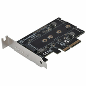 Silverstone SST-ECM27 M.2/SATA Adapterkarte, PCIe 4.0, 1x M-Key, 2x SATA 6G - Low Profile SST-ECM27