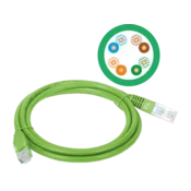 Patch kabel U/UTP kat 5e PVC 0,5 m zelen ALANTEC